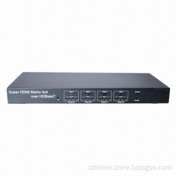 Super HDMI Matrix 4 x 4, Over HD BaseT